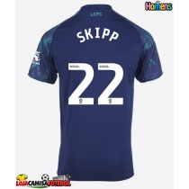 Camisa de Futebol Leicester City Oliver Skipp #22 Equipamento Secundário 2025-26 Manga Curta